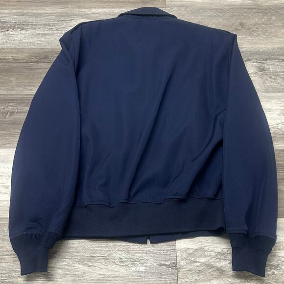 Vintage 90s Defense Logistics Agency DLA Men 46R Wool Military Bomber Jacket USA - Picture 3 of 8